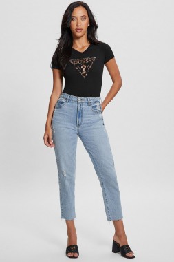 Black Leo Triangle Logo T-Shirt