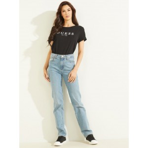 Eco Black 1981 Rolled Cuff Logo T-Shirt