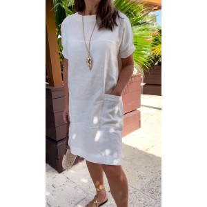 Round Neck Short Sleeve Dress