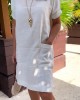 Round Neck Short Sleeve Dress Round Neck Short Sleeve Dress