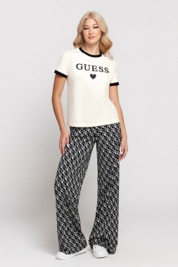 White Caryl Short Sleeve T-Shirt