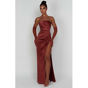 Safiya Maxi Dress - Rust
