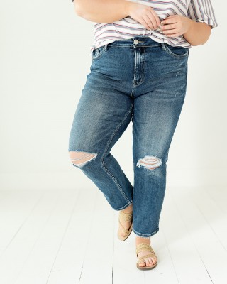 Avalon Vintage High Rise Straight Jeans