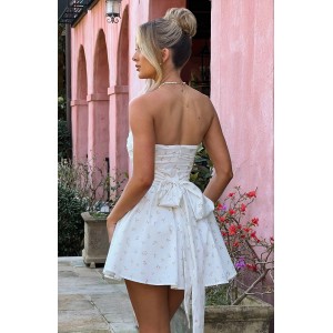 Katrina Mini Dress - Blush Floral Print