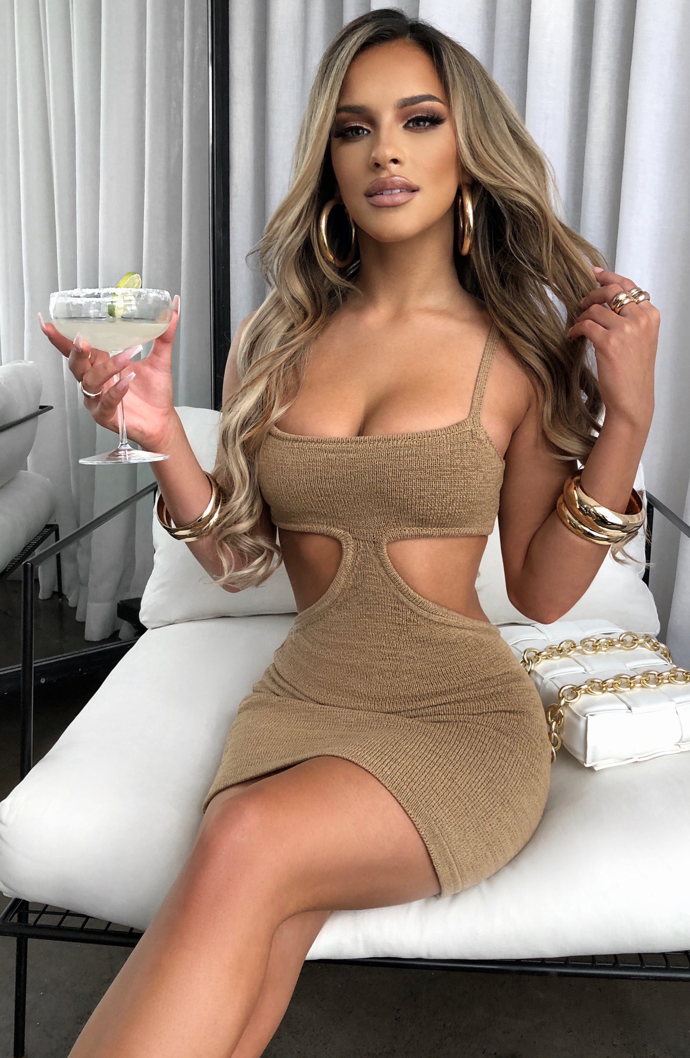 Luisa Mini Dress - Beige Luisa Mini Dress - Beige