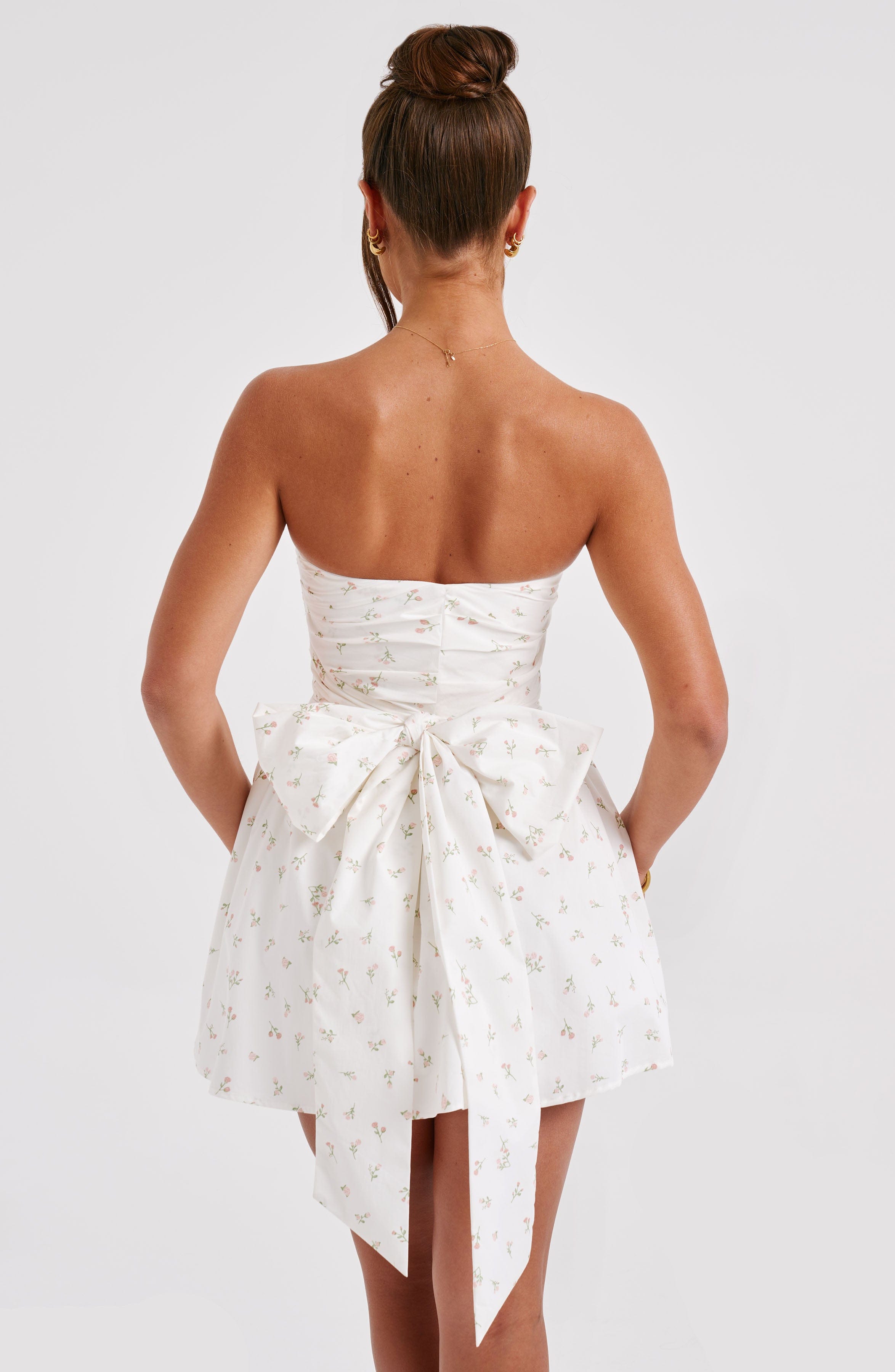 Katrina Mini Dress - Blush Floral Print Katrina Mini Dress - Blush Floral Print