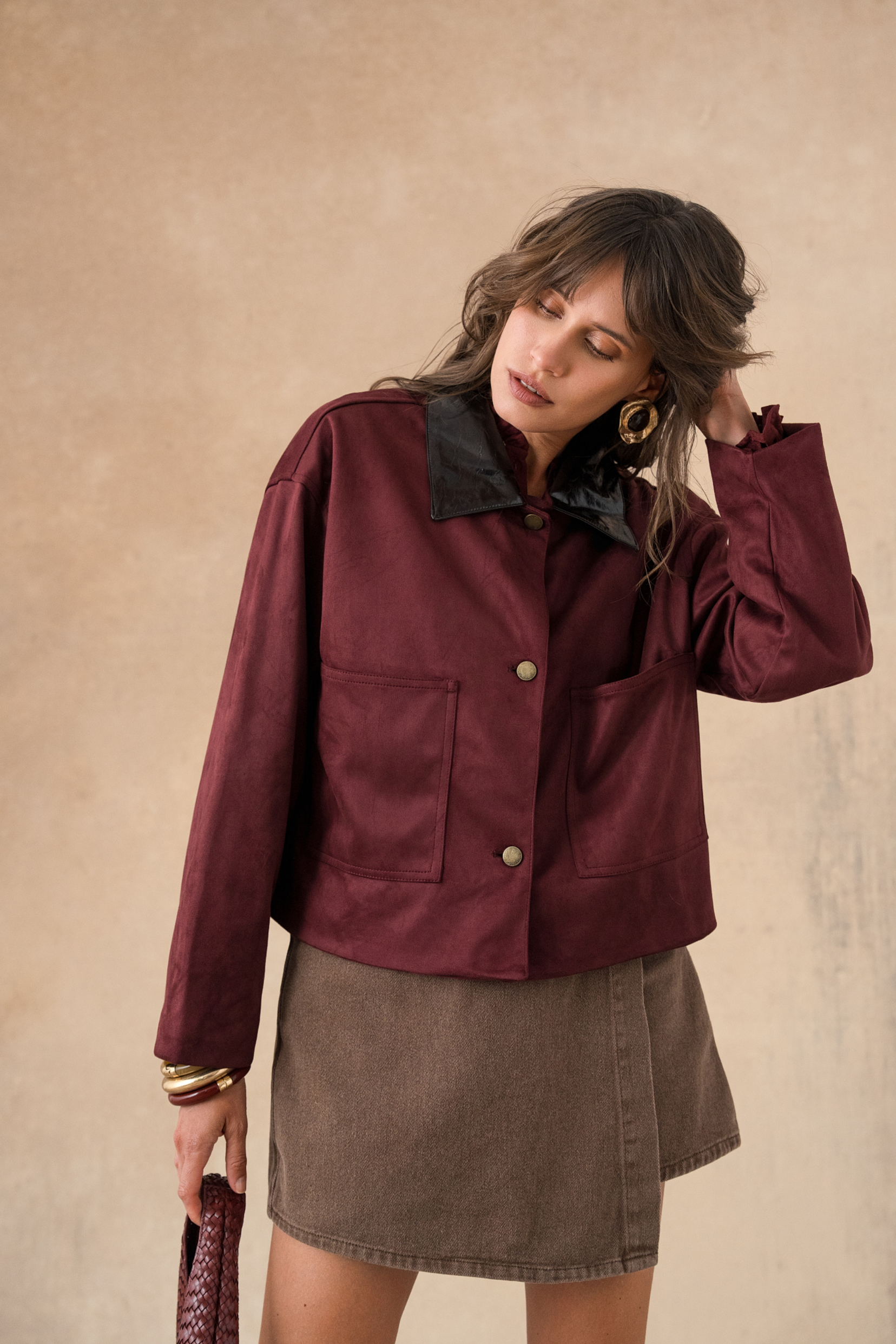 Veste Oriane - Bordeaux