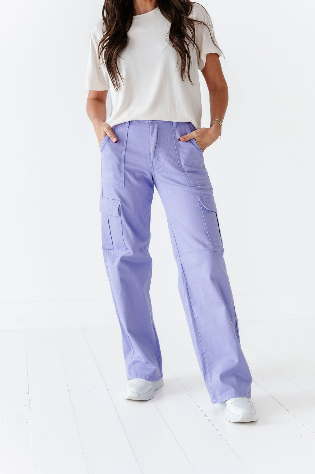 Spencer Cargo Jeans in Lilac Spencer Cargo Jeans in Lilac