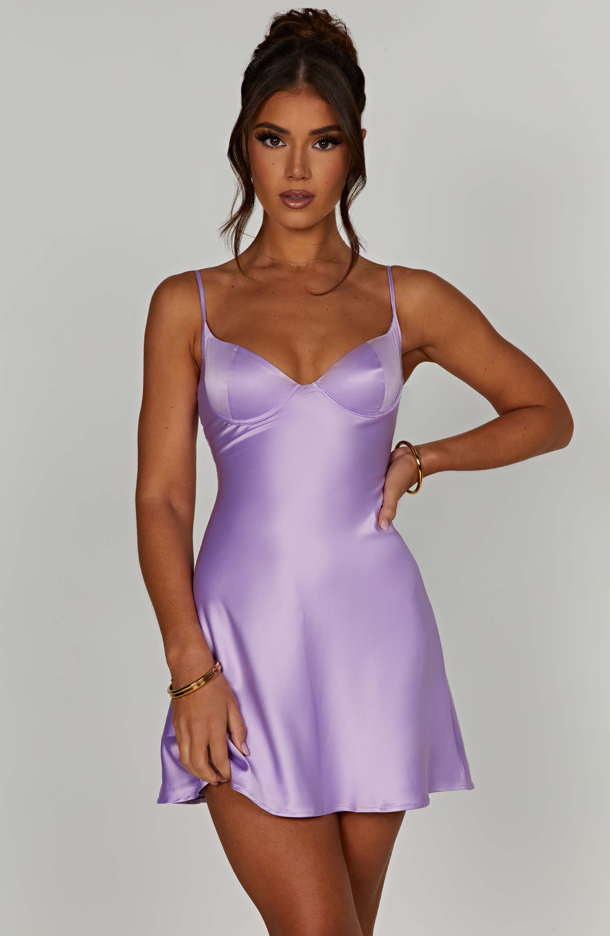 Azaria Mini Dress - Purple Azaria Mini Dress - Purple