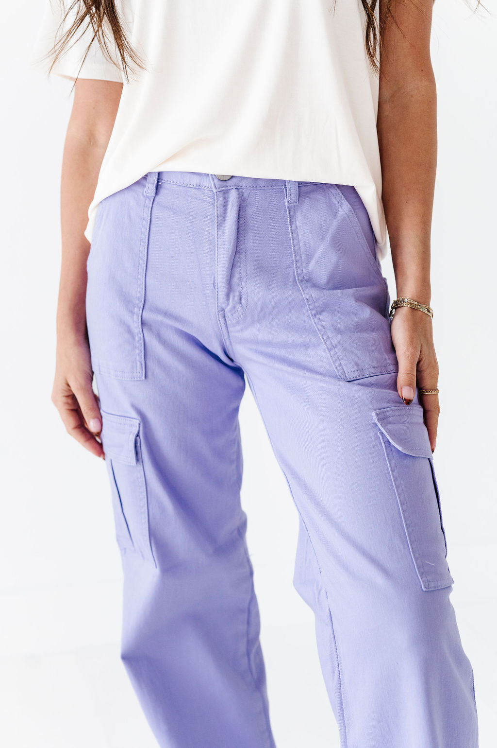 Spencer Cargo Jeans in Lilac Spencer Cargo Jeans in Lilac