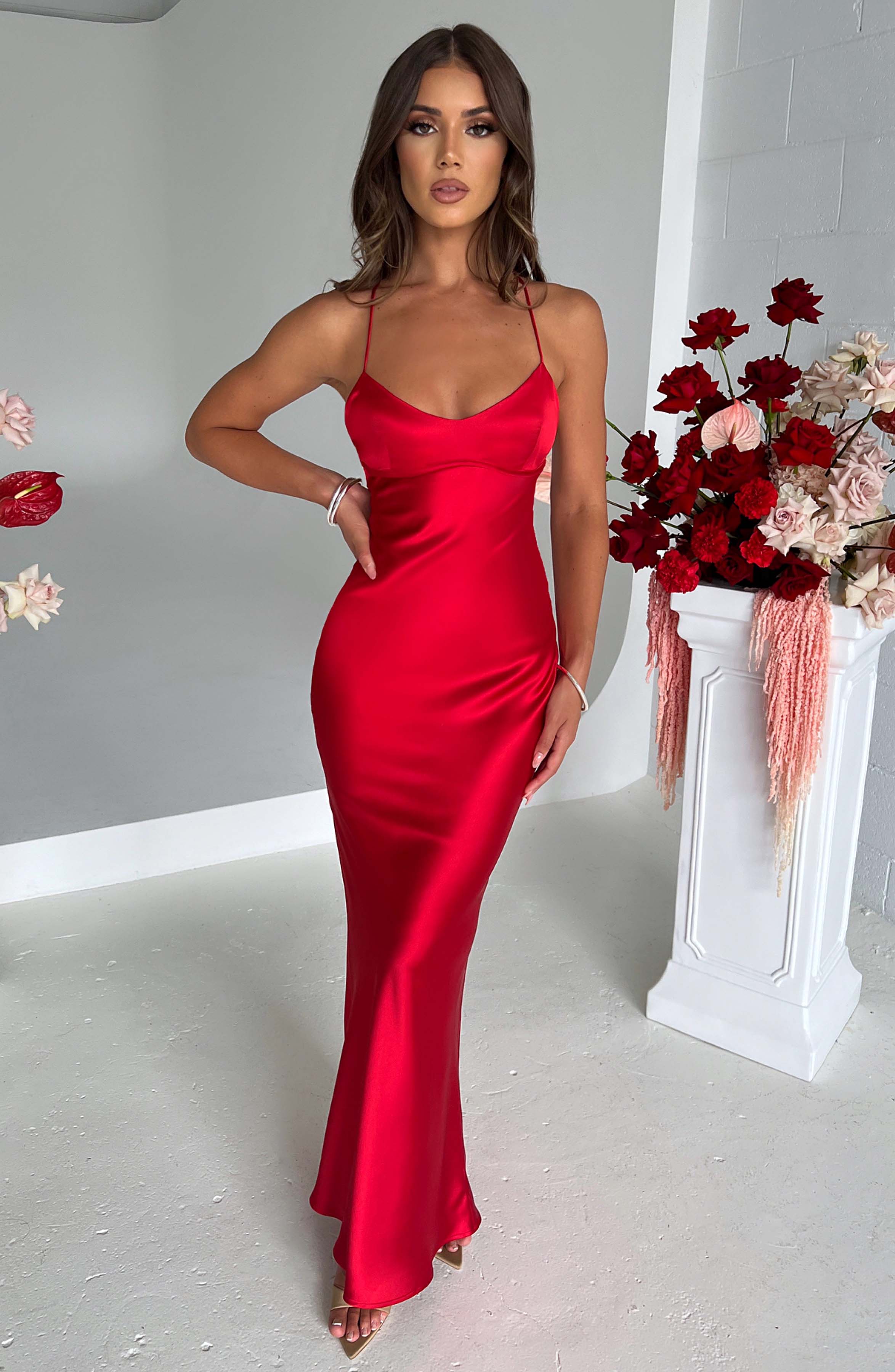 Malika Maxi Dress - Red Malika Maxi Dress - Red