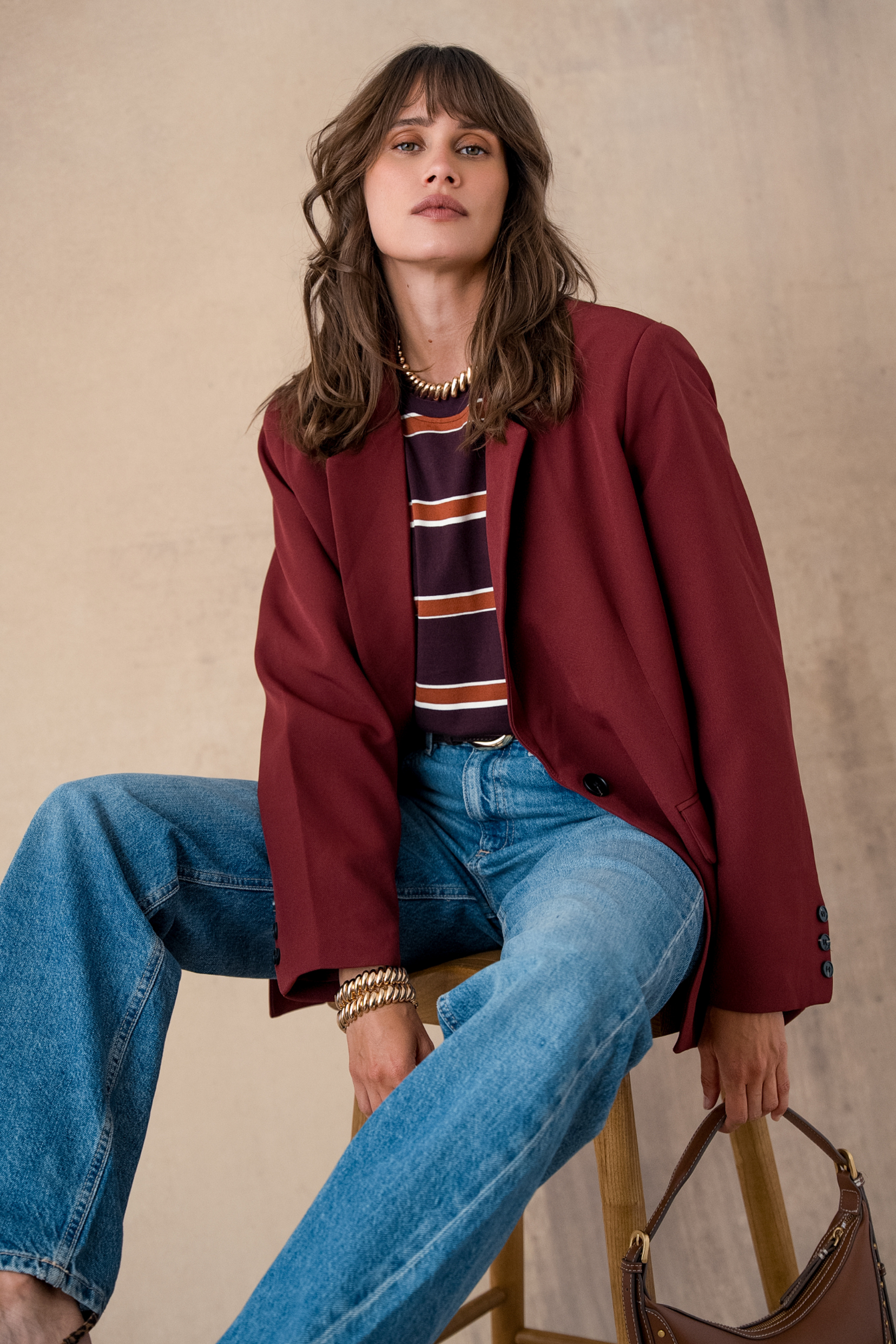 Veste de costume Wendy - Bordeaux