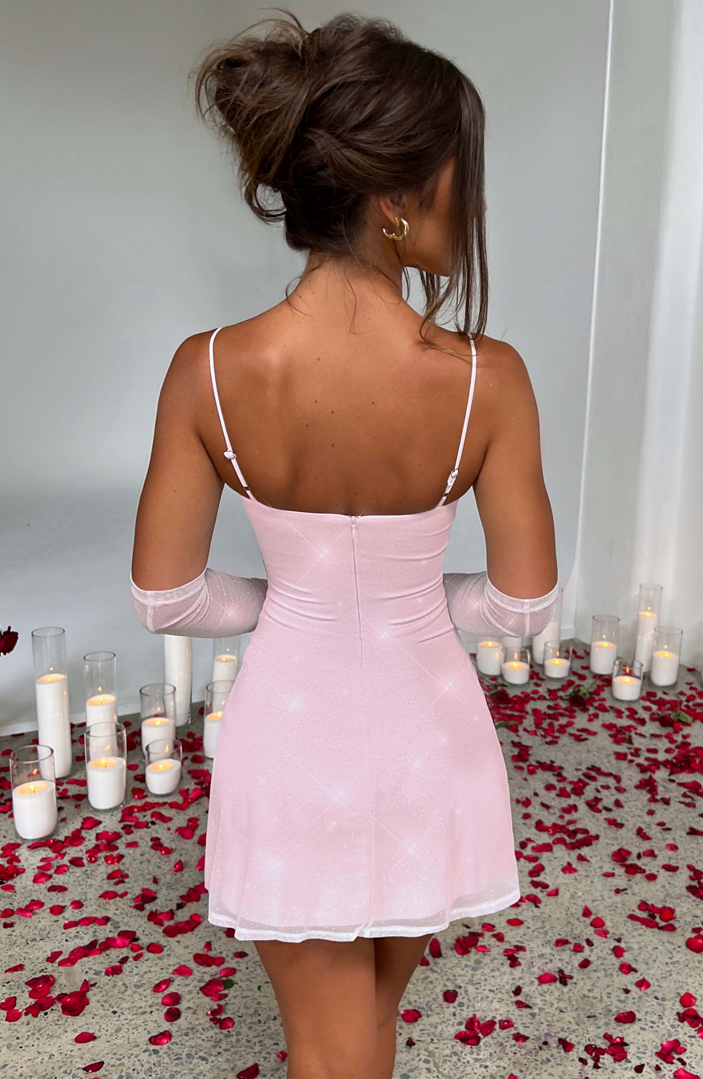 Pixie Mini Dress - Pink Sparkle Pixie Mini Dress - Pink Sparkle