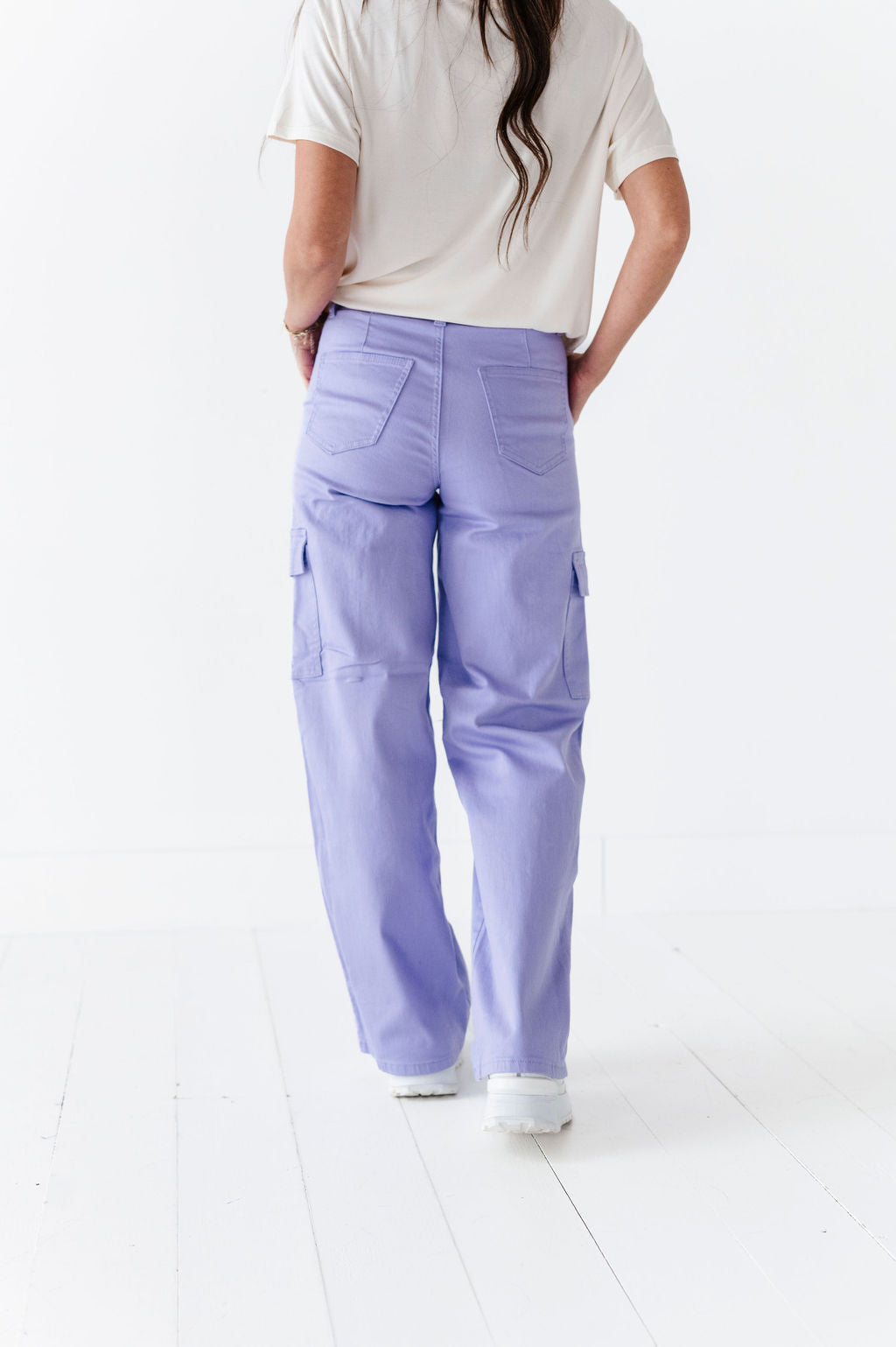 Spencer Cargo Jeans in Lilac Spencer Cargo Jeans in Lilac