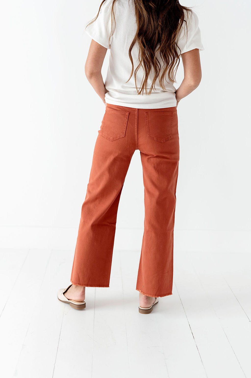 Kai High Rise Jeans in Orange Clay Kai High Rise Jeans in Orange Clay