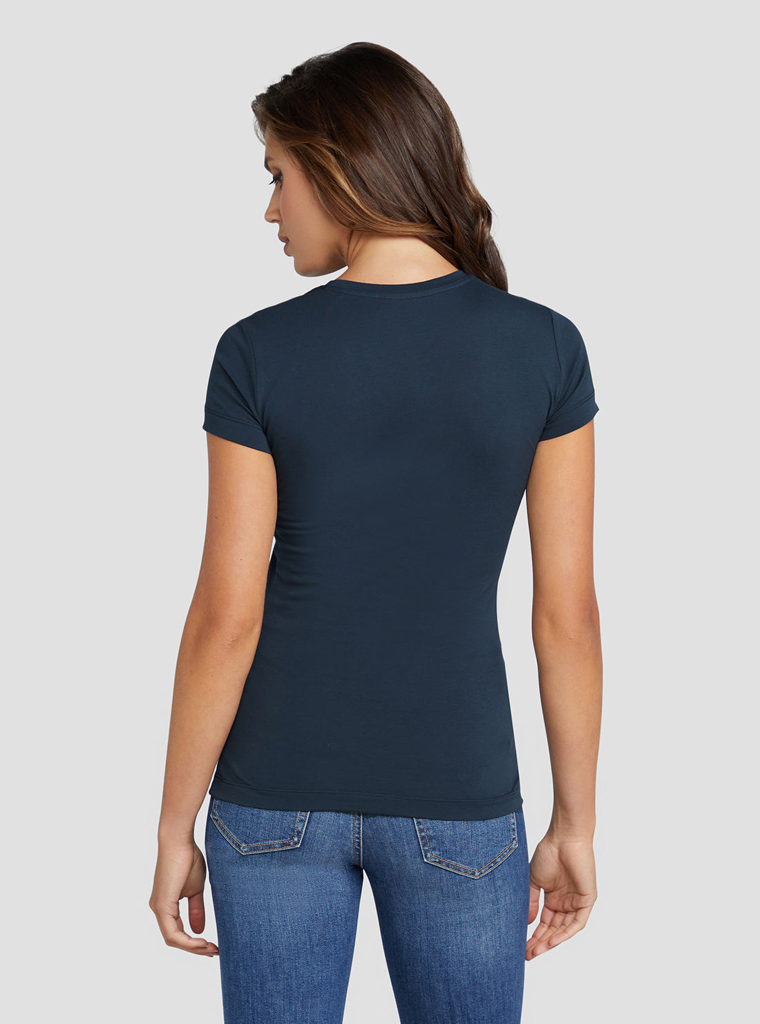 Eco Blackened Blue Adriana Logo T-Shirt Eco Blackened Blue Adriana Logo T-Shirt