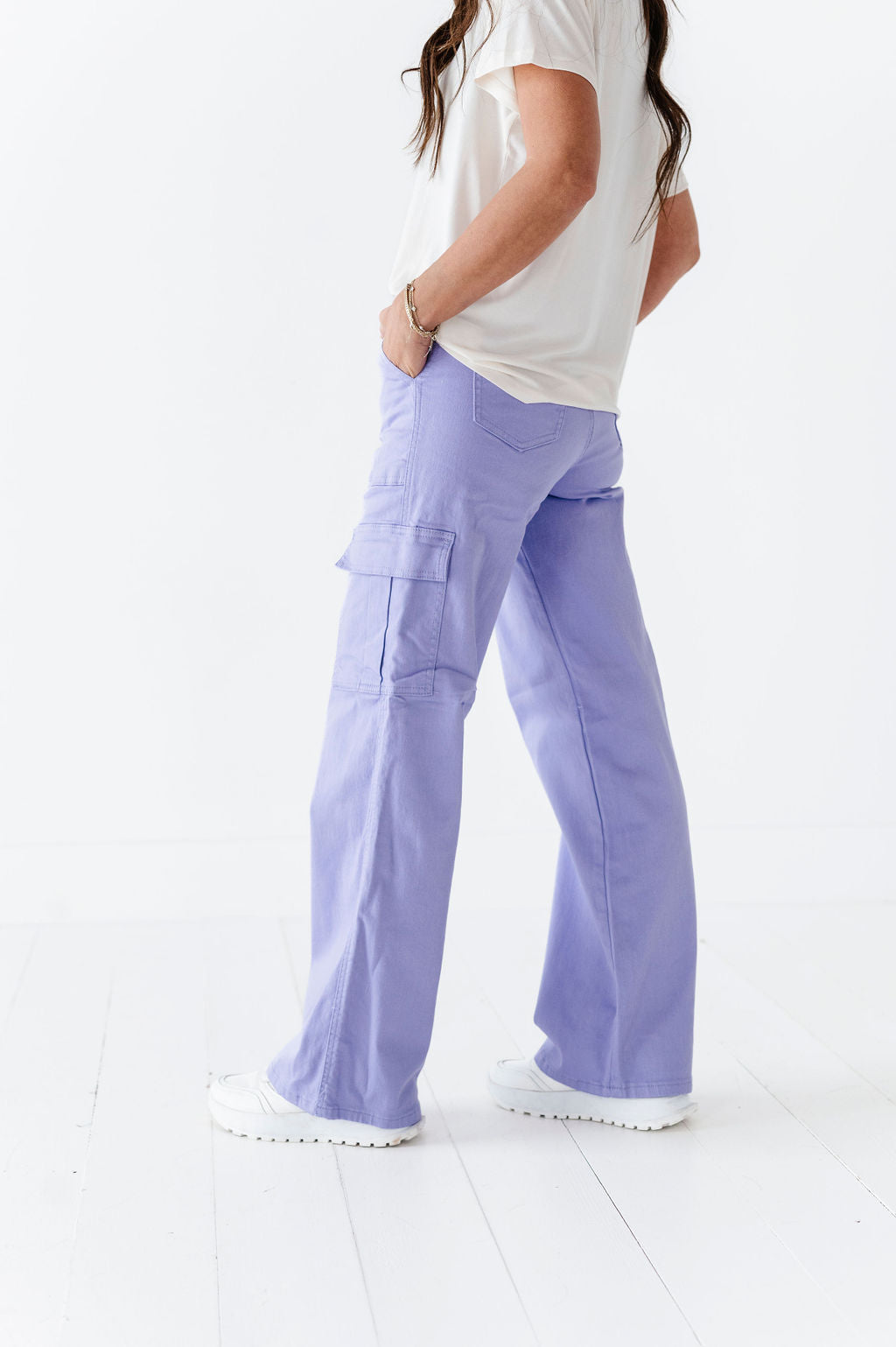 Spencer Cargo Jeans in Lilac Spencer Cargo Jeans in Lilac