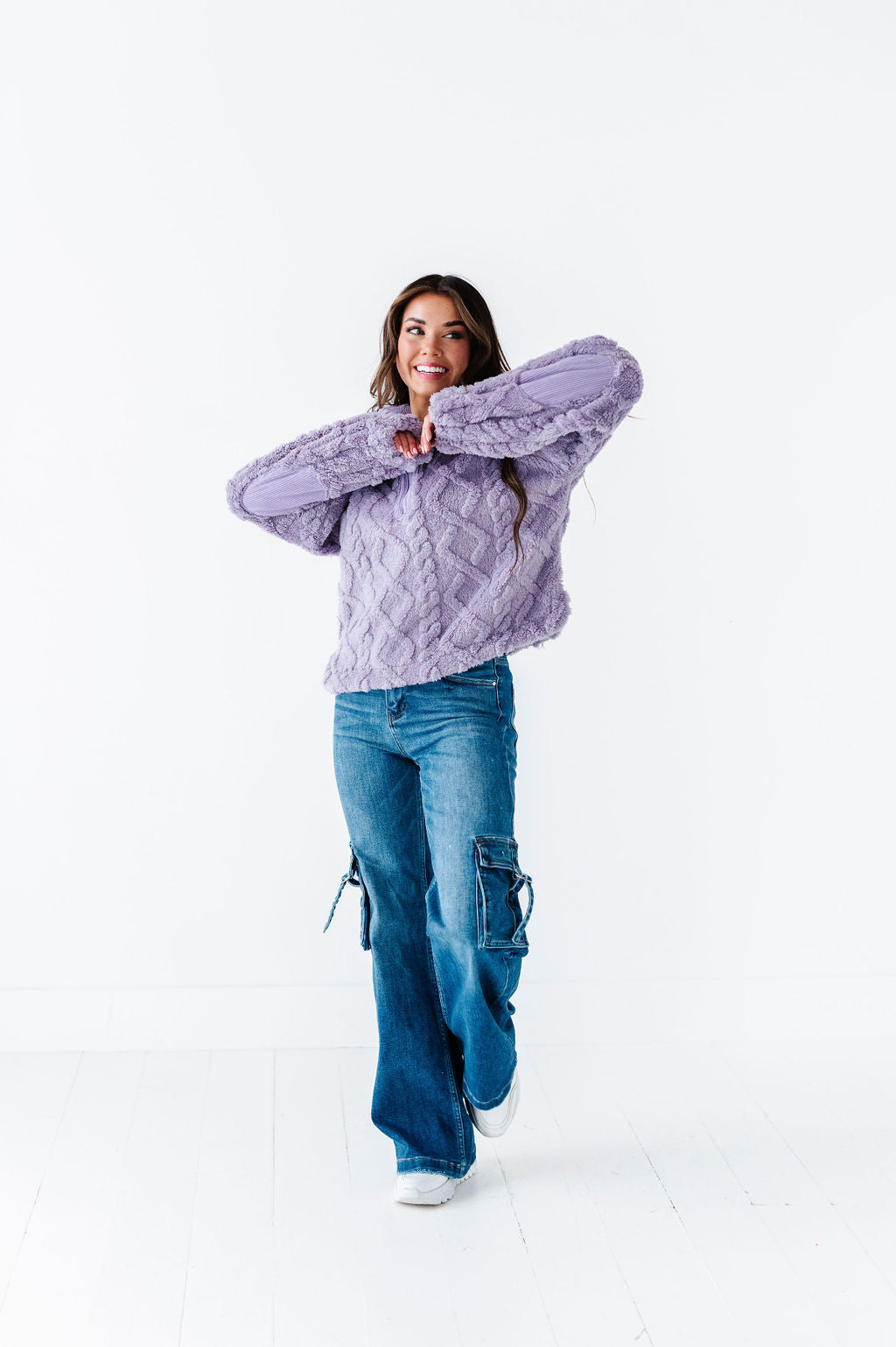 Lila High Rise Cargo Pocket Wide Jean Lila High Rise Cargo Pocket Wide Jean